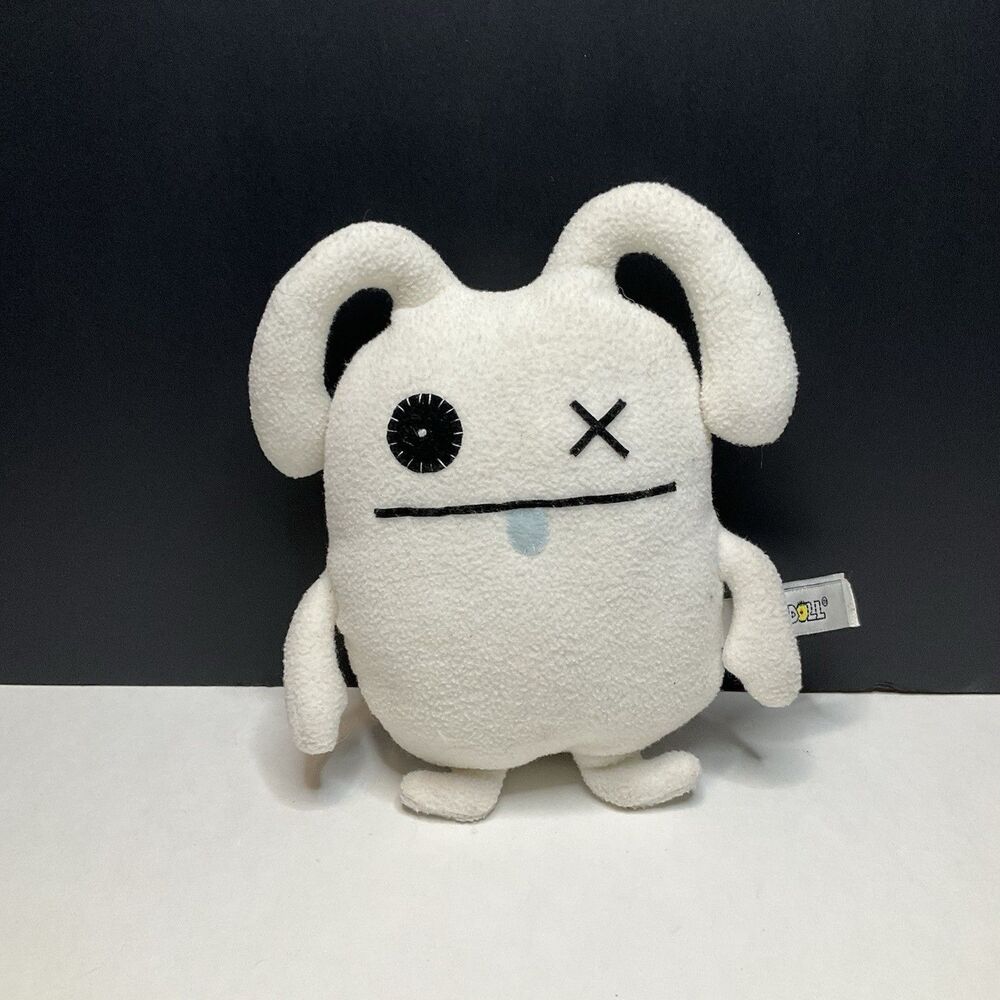 Vintage Uglydoll Ice Lodge OX Classic White Stuffed Plush Doll Toy 7" - RARE HTF